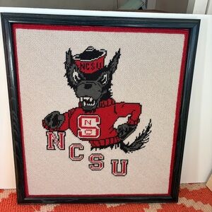 Vintage NCSU Wolfpack Cross Stitch